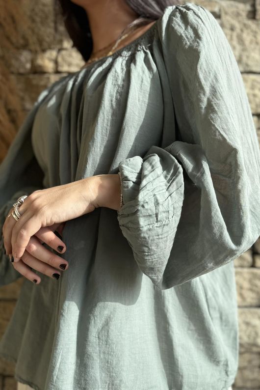 Sa Caleta Gypsy Top Khaki